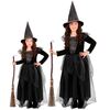 Zwarte heksen outfitje voor meisjes voor Halloween
