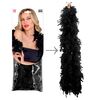 foto 3 Zwarte verenpracht 180 cm lange boa voor een Betoverende Look 80 grams
