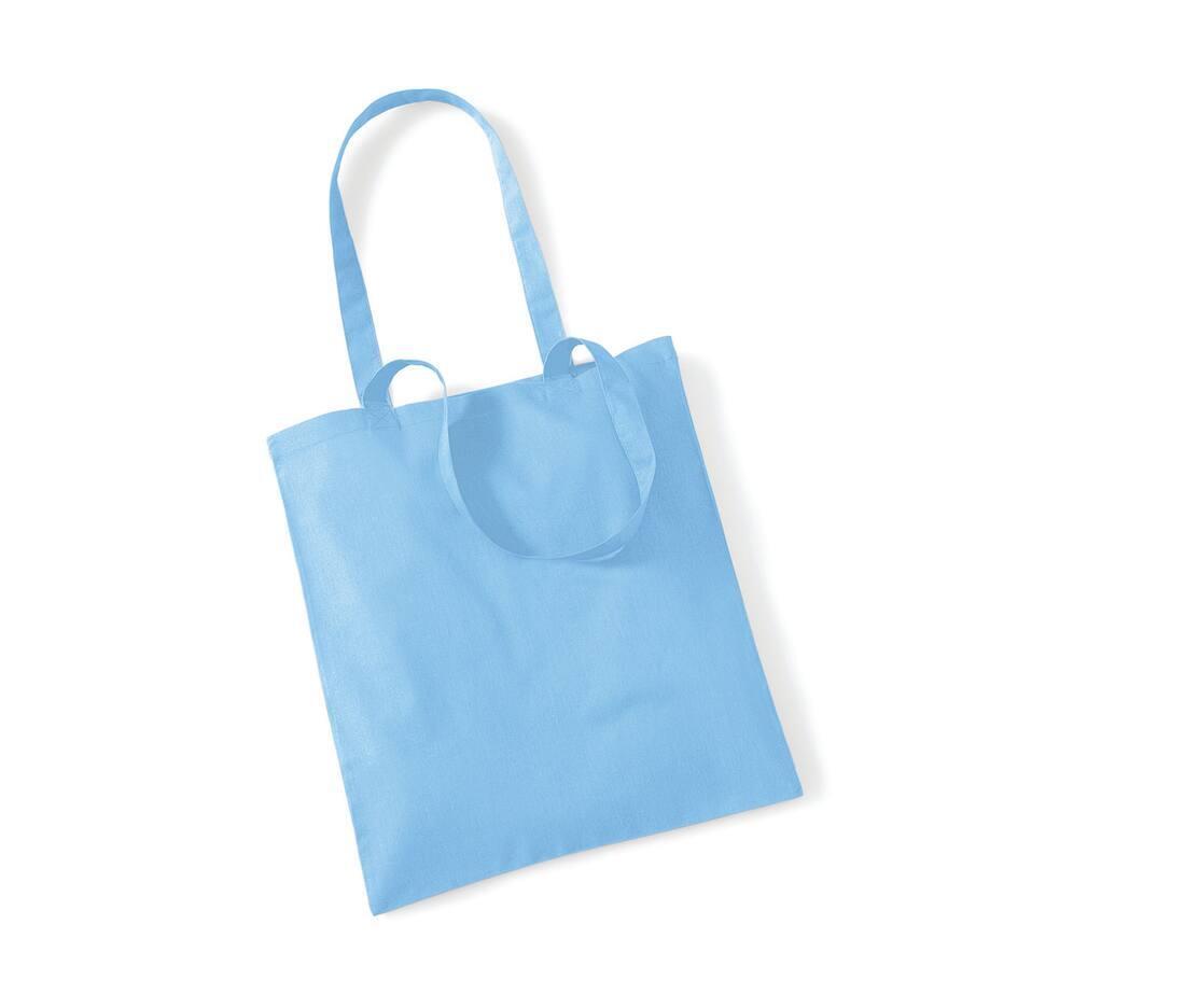 Boodschappentas hemelsblauw shopping bag Boodschappentassen bedrukken met logo