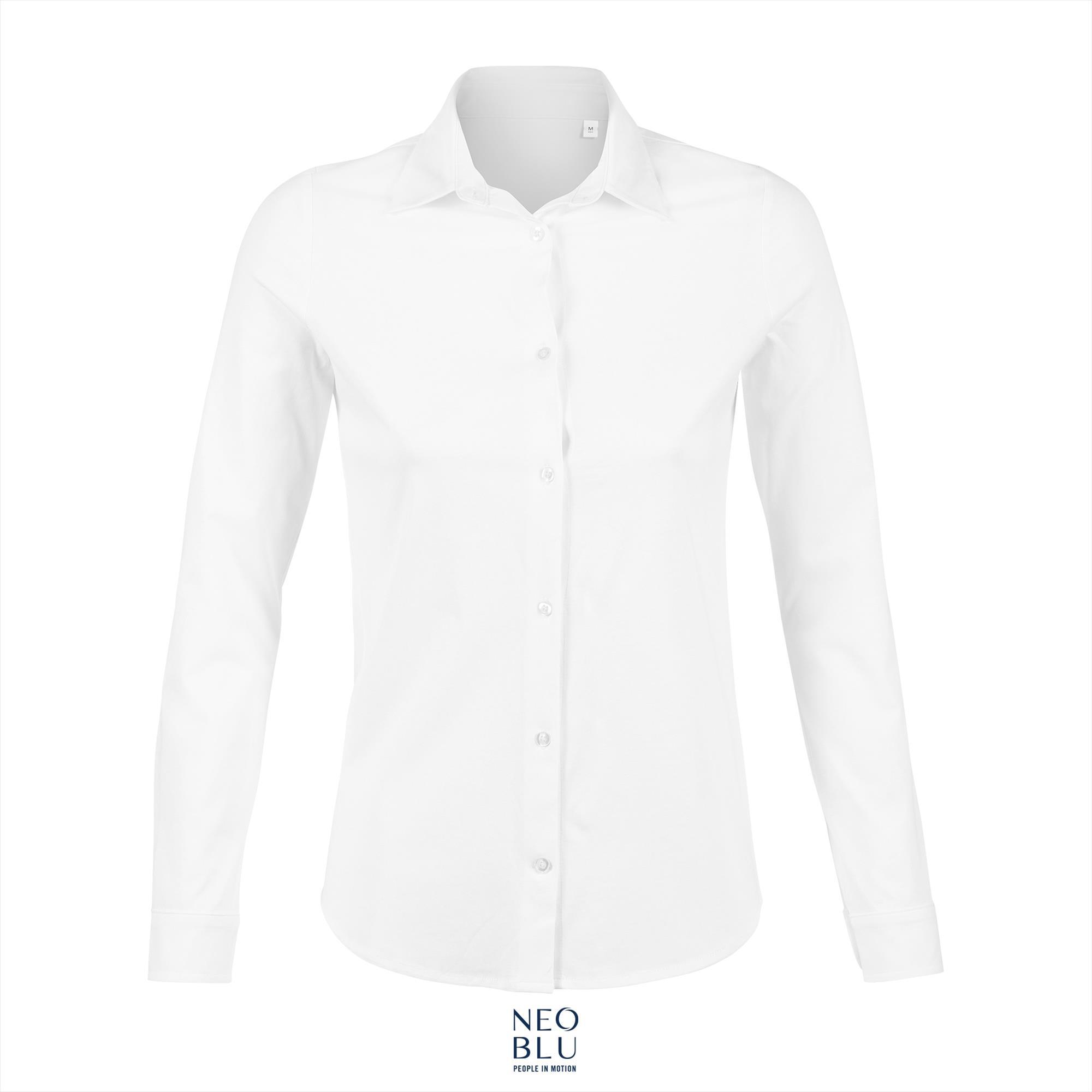 Damesoverhemden optic white overhemd voor dames