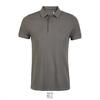 foto 1 Heren polo met verborgen knoopsluiting soft gray