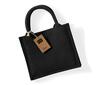 Jute Mini Gift Bag black/black cadeau tassen