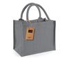 Jute Mini Gift Bag graphite grey/graphite grey cadeau tassen
