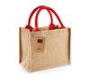 foto 1 Jute Mini Gift Bag natural/bright red cadeau tassen
