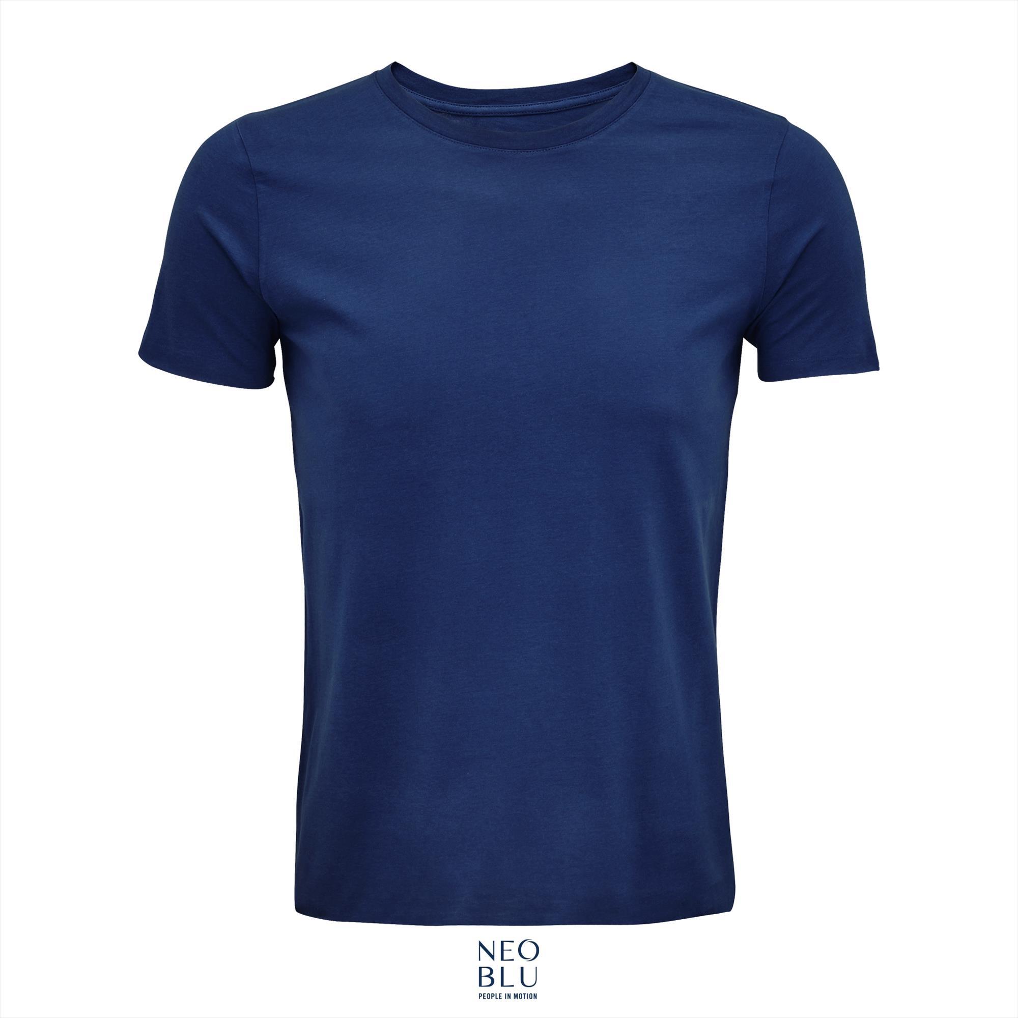 Men T-shirt deep blue Leonard Shirtje voor mannen