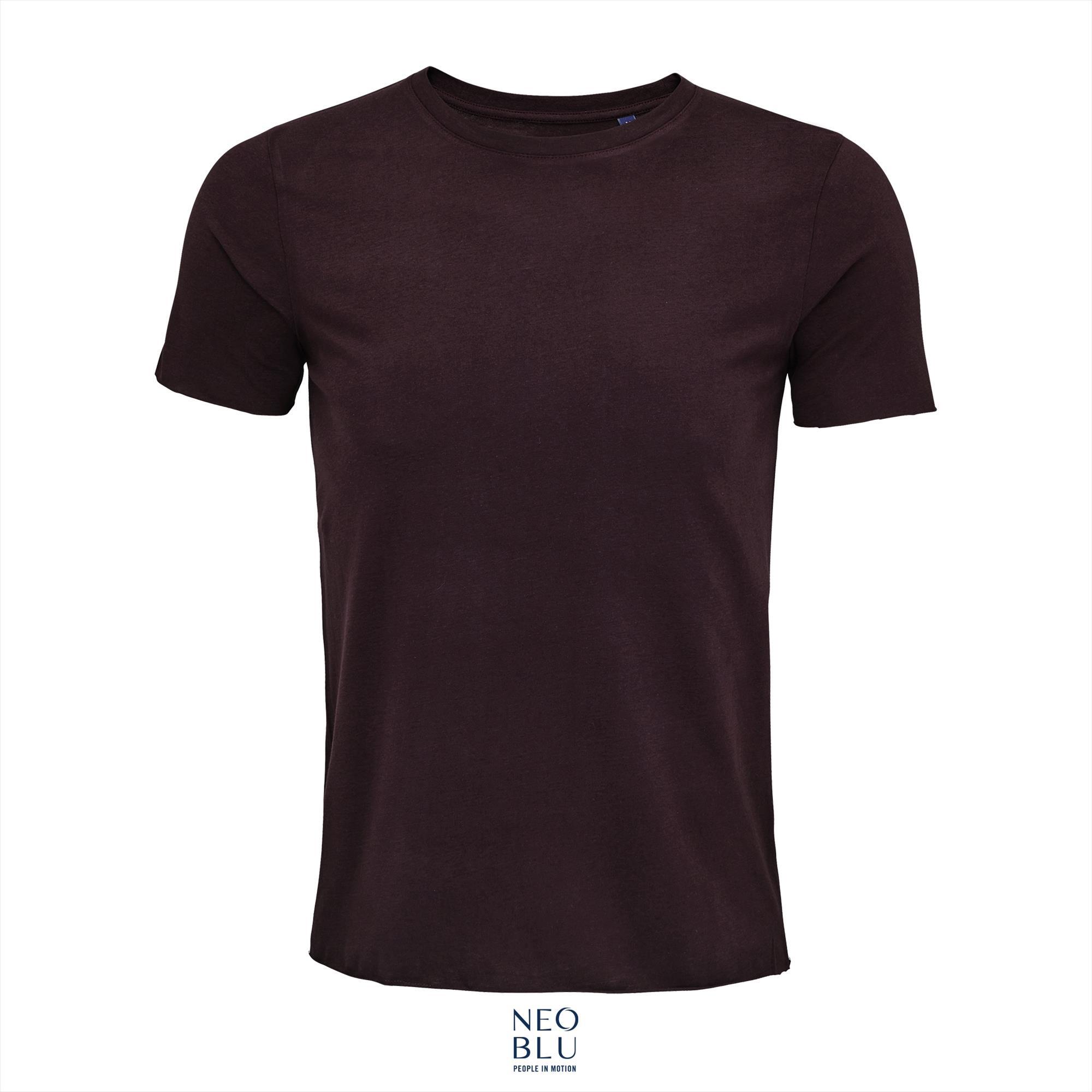 Men T-shirt deep burgundy Leonard Shirtje voor mannen