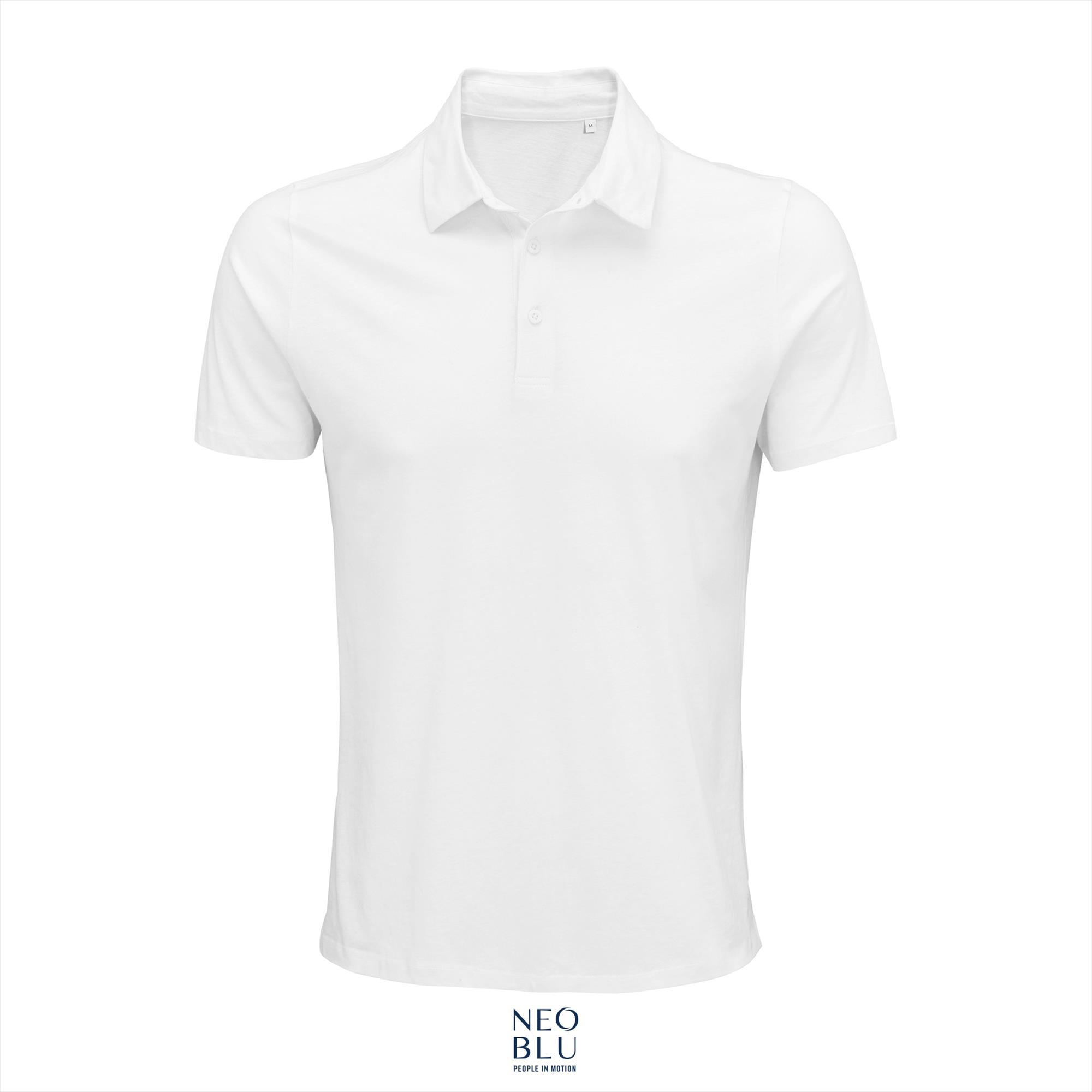 Poloshirt jersey voor mannen optic white polo