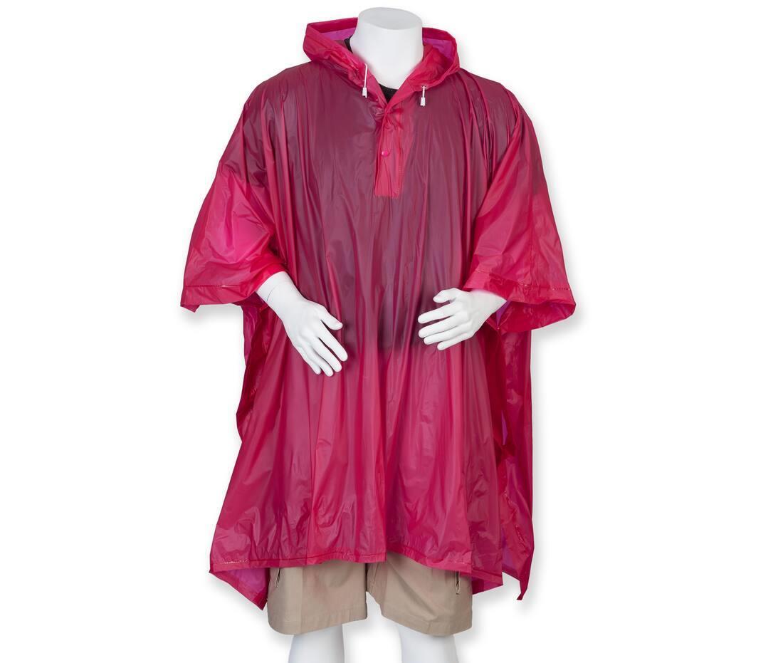 Poncho fuchsia perfect voor festivals volwassen