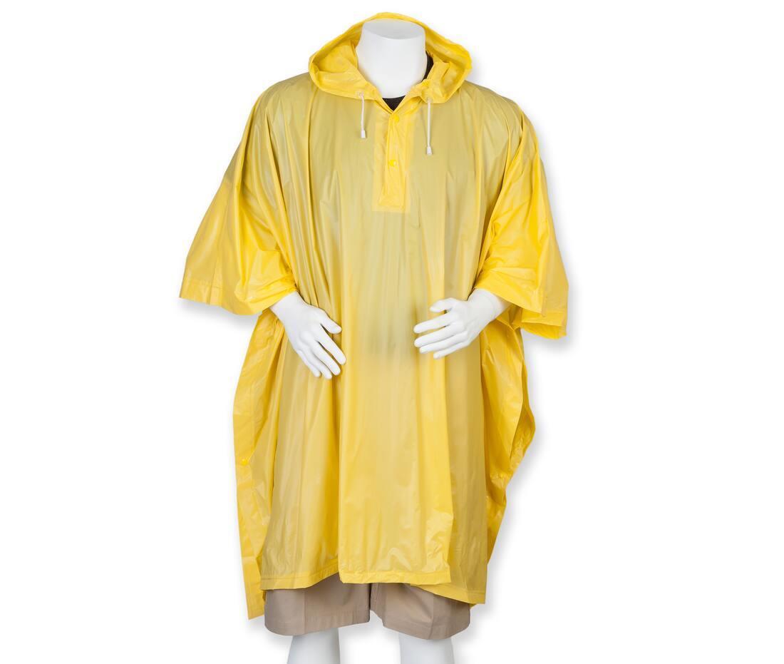 Poncho geel perfect voor festivals volwassen