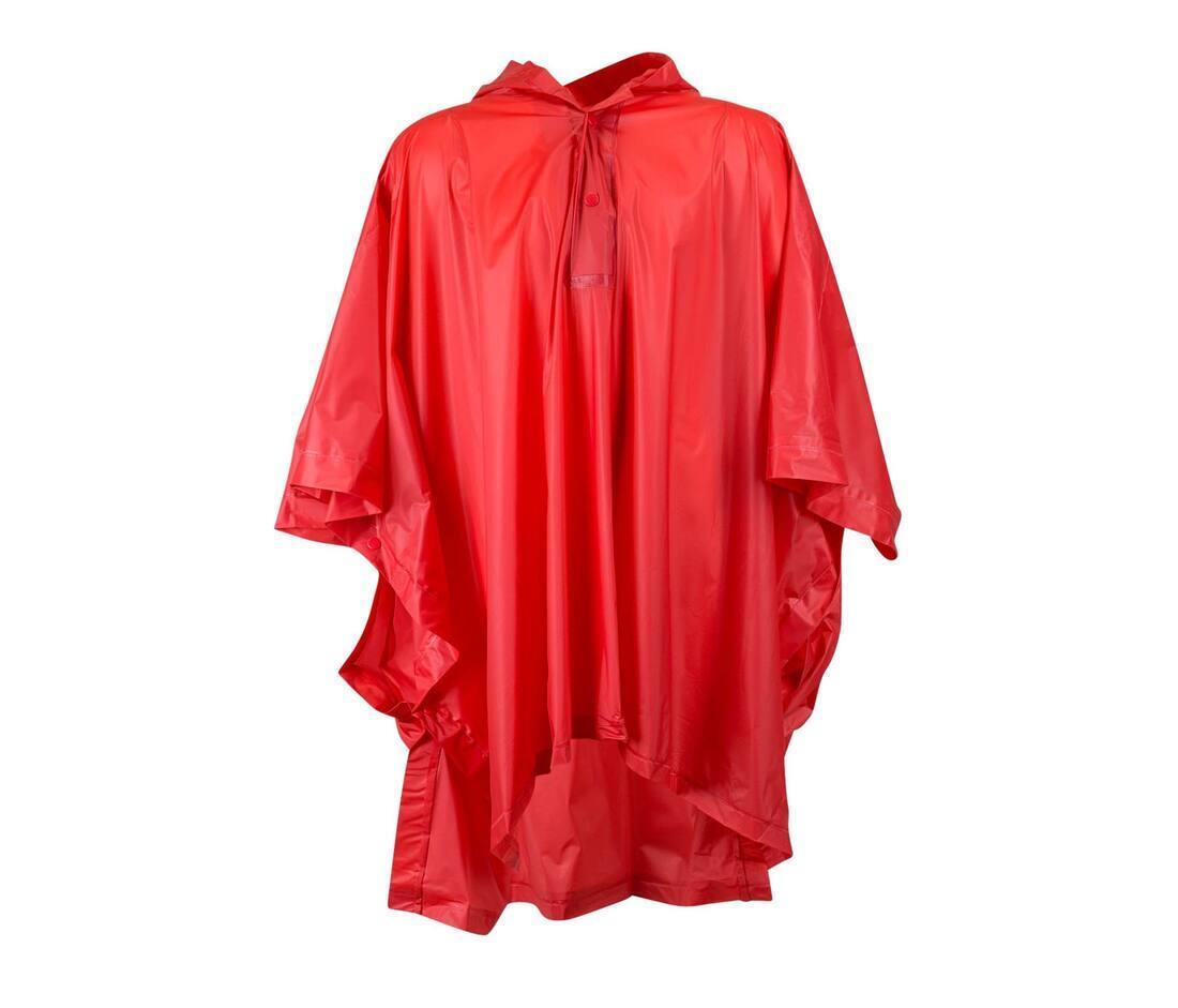 Poncho rood voor kids Kinder Poncho rood