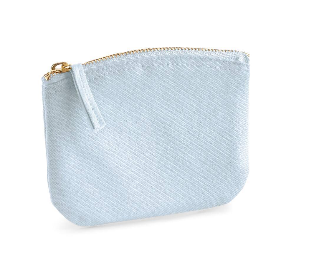 portemonnee pastel blue 100% organisch geborsteld katoen canvas