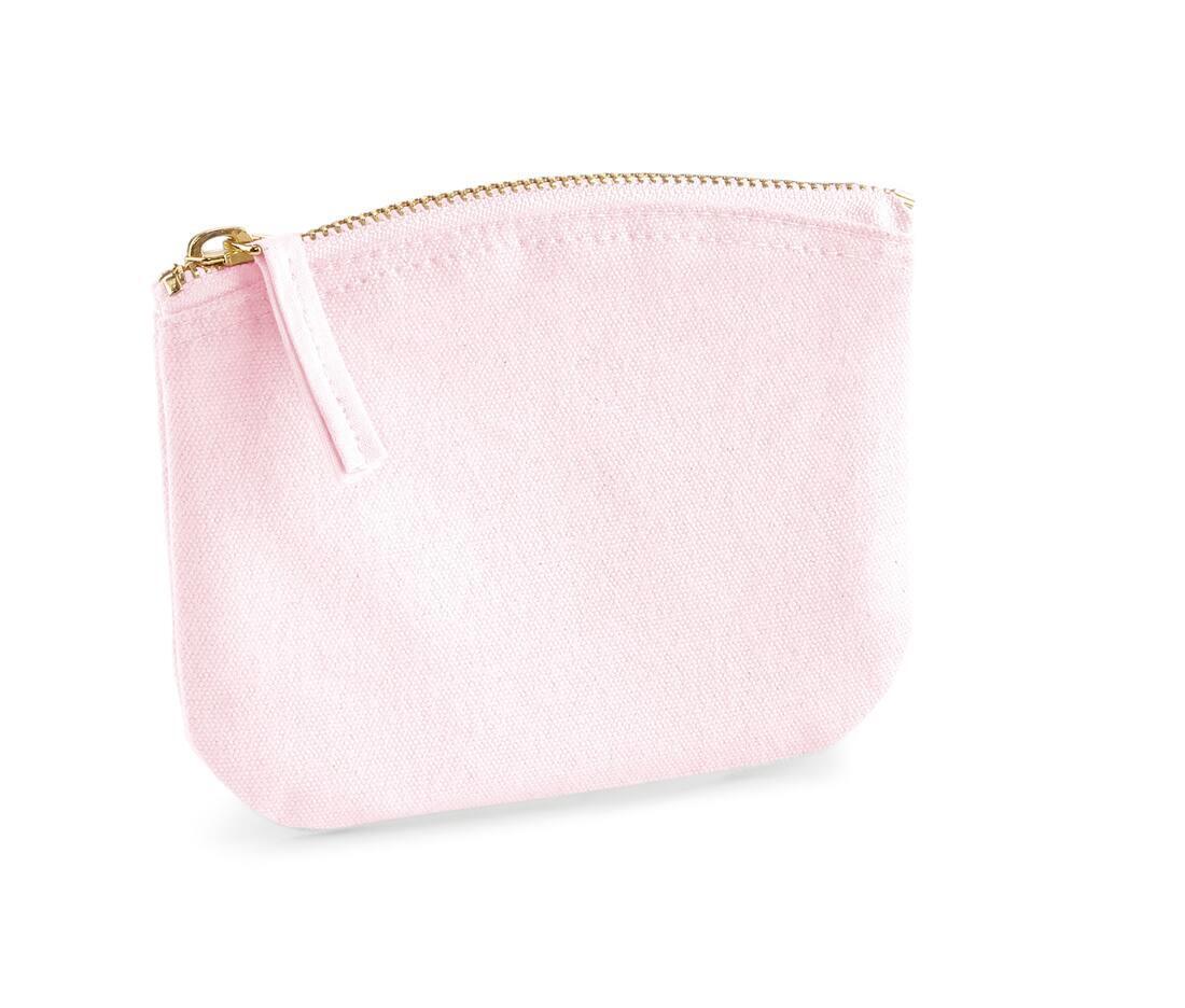 portemonnee pastel pink 100% organisch geborsteld katoen canvas