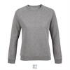 Sweater voor haar gray melanged casual look