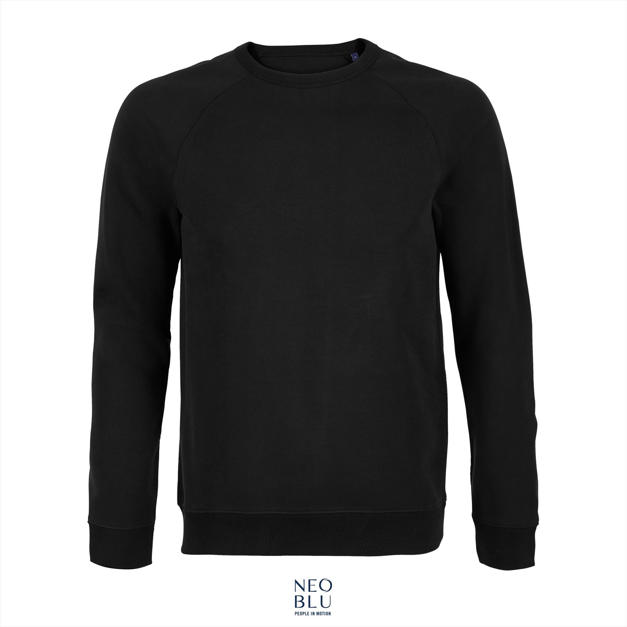 Sweater voor hem zwart casual look