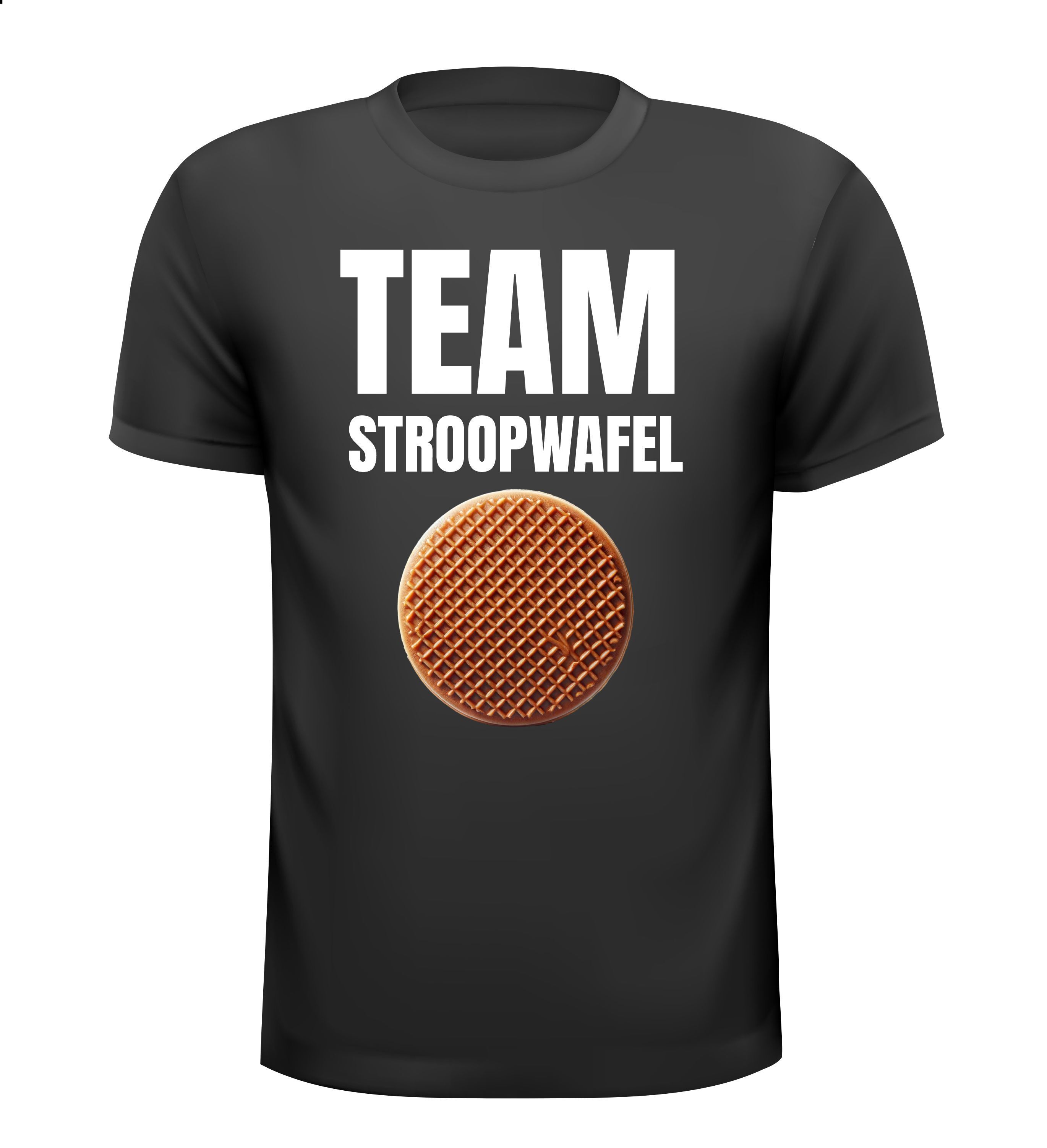 T-shirt voor echte stroopwafel liefhebbers! Team Stroopwafel