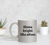 foto 2 Zilver glitter mok Shine bright like silver