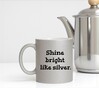 foto 3 Zilver glitter mok Shine bright like silver