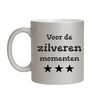 foto 1 Zilver glitter mok voor de zilveren momenten