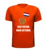 Grappig oranje shirtje! Geen voetbal maar bitterbal!