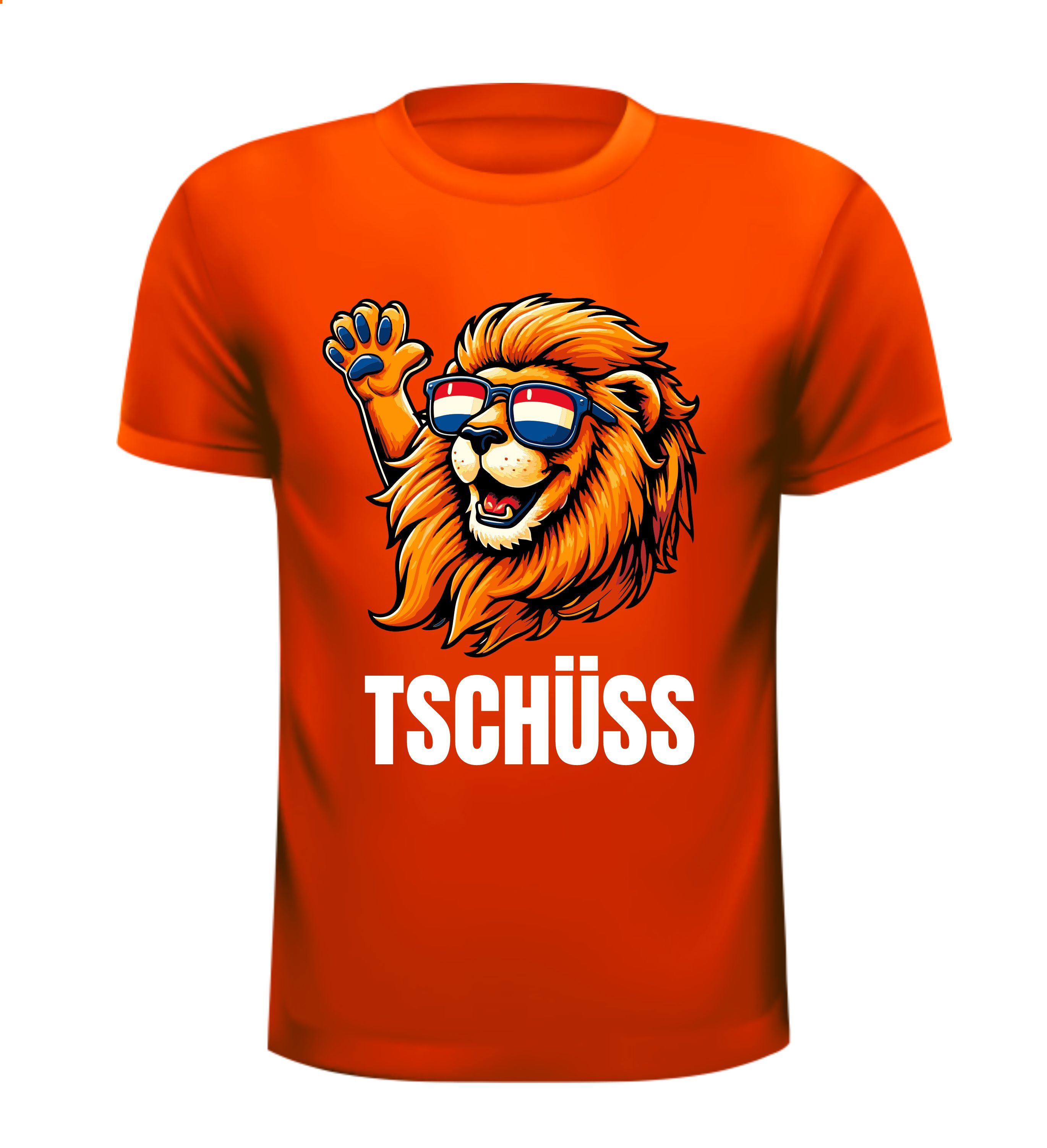 Oranje EK 2024 T-shirt Tschuss voetballen