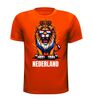 foto 1 Oranje shirtje Nederland met oranje leeuwen print
