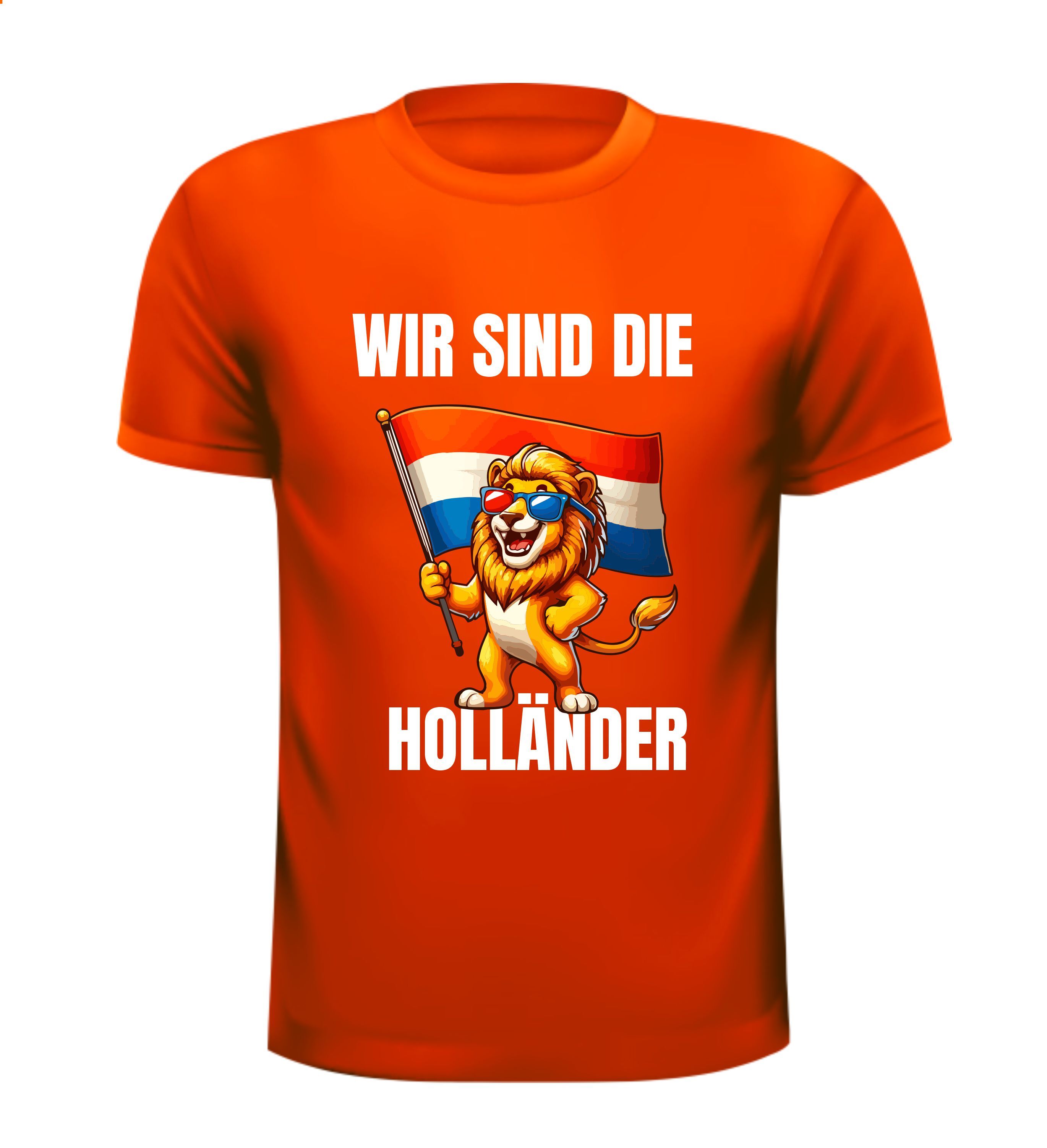 Oranje shirtje voor het EK WK Duitse tekst Grappig leuk