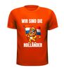 Oranje shirtje voor het EK WK Duitse tekst Grappig leuk