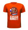 Oranje T-shirtje we gaan als een raket Voetbal EK WK oranje Shirt