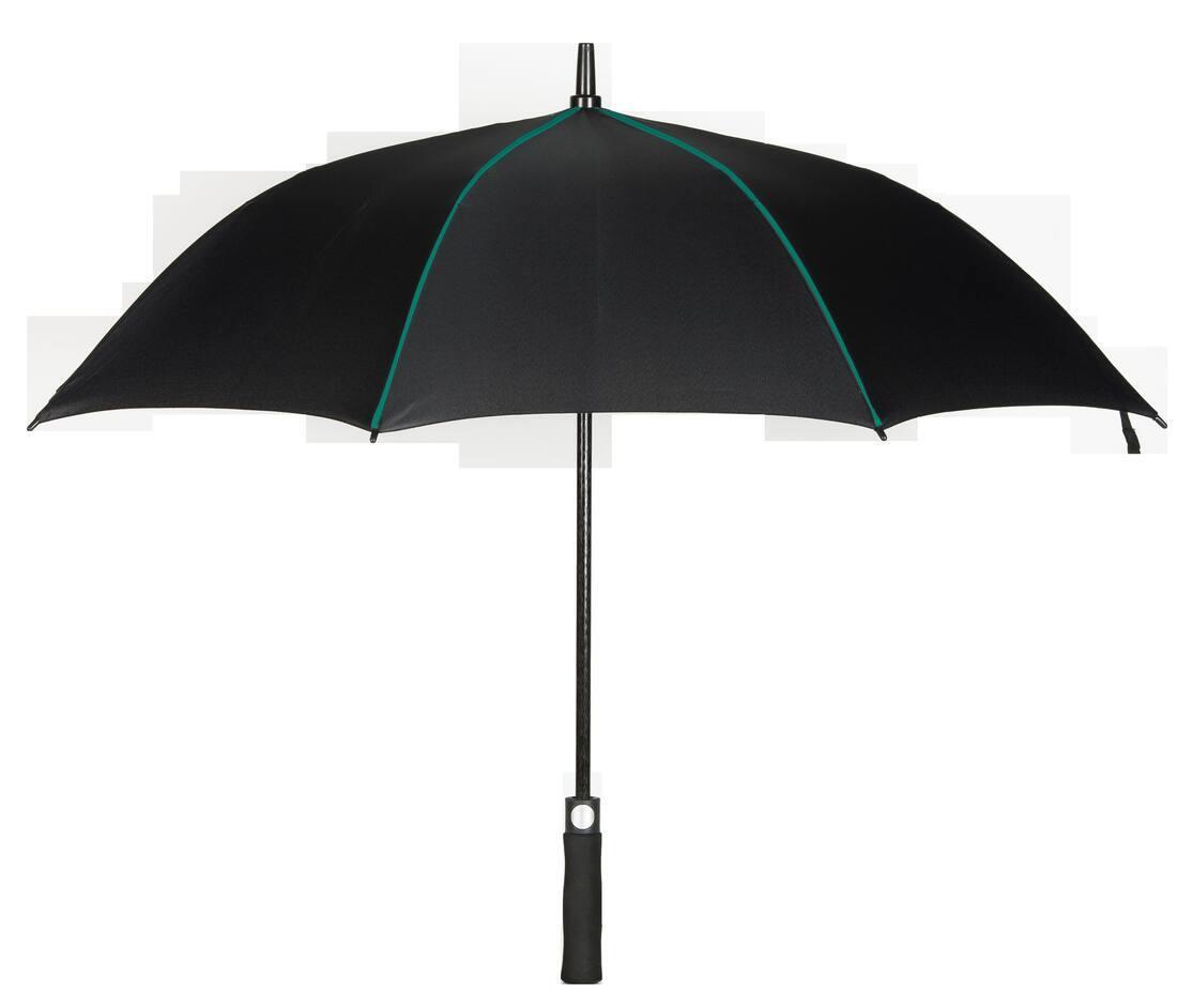 Paraplu black/kelly green