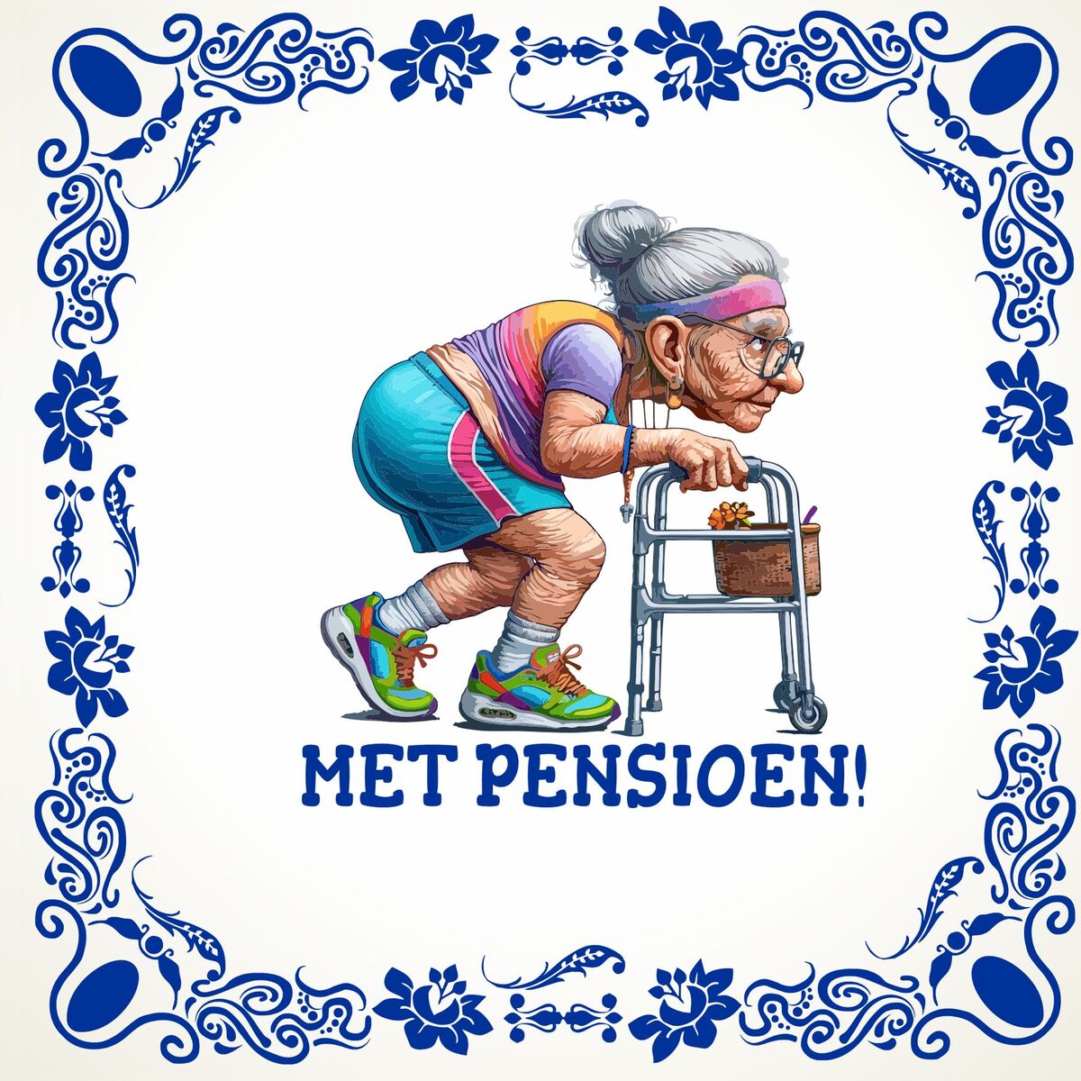 Pensioen tegeltje voor een vrouw! Een prachtig kado!