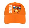 Pet oranje voor het voetbal EK WK met leeuwen print