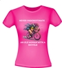 foto 5 Shirt Never Underestimate an Old Woman with a Bicycle. Shirtje voor dames die wielrenner