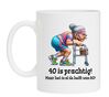 Mok voor een vrouw die 40 wordt 40 is prachtig maar het is al de helft van 80.