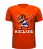 foto 1 Oranje EK WK shirtje leeuw met dab beweging voor het voetbal EK WK oranje!