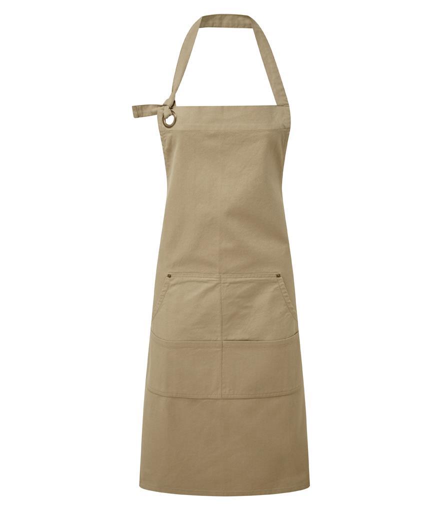 Robuuste en Stijlvolle schort khaki