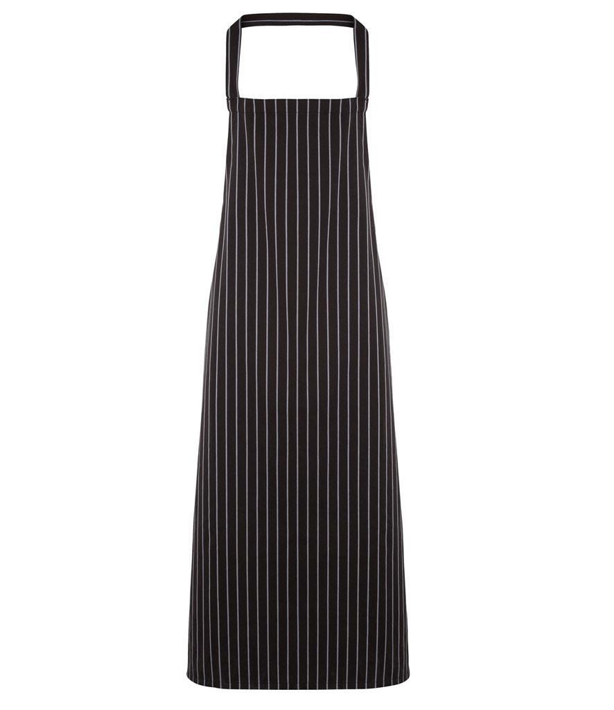 Schort met gekleurde strepen black/grey