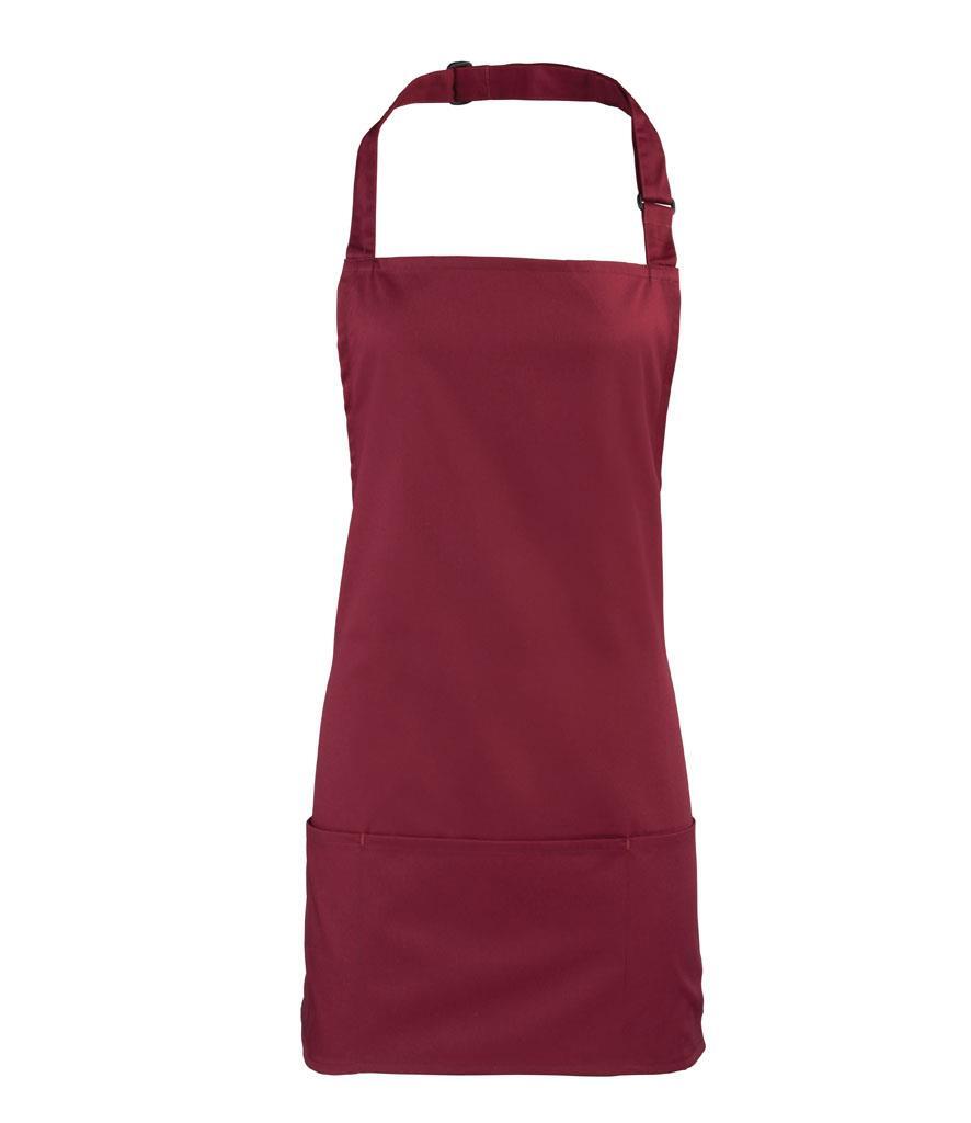 Schort zowel professioneel als thuisgebruik bordeaux te bedrukken met logo
