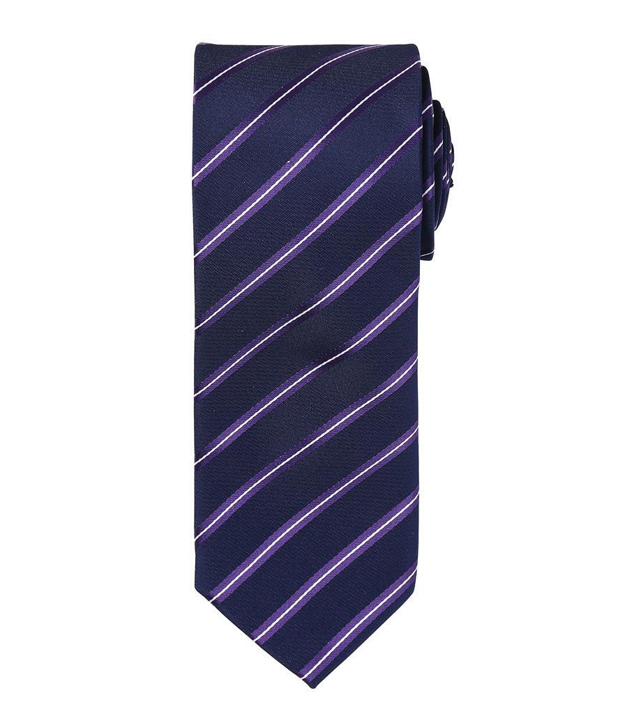 Sportieve stropdassen navy/purple