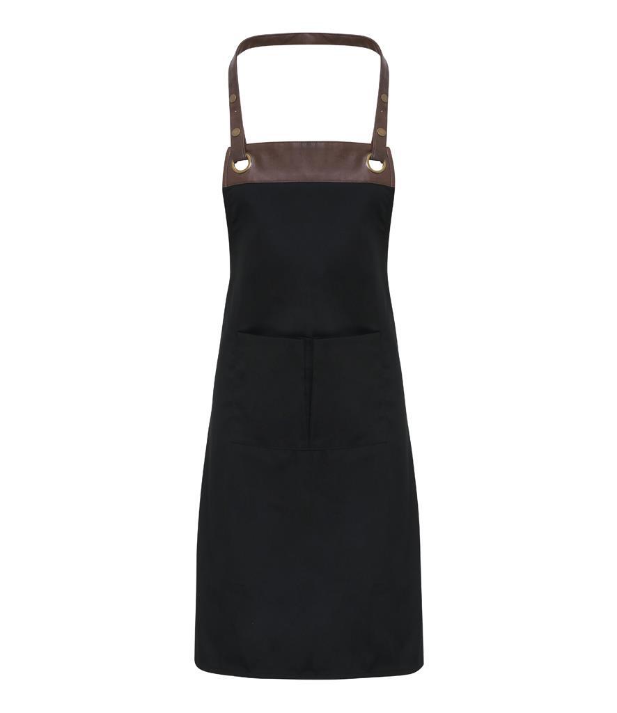 Stijlvol en Praktisch schort in de kleur black/brown