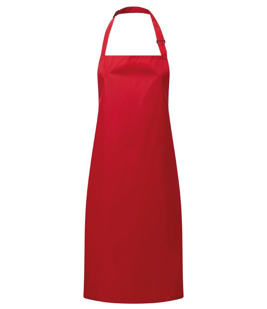 Waterdichte schort volwassen rood