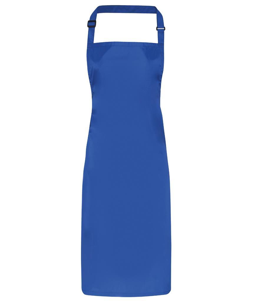 Waterdichte schort volwassen royal blauw