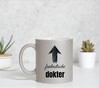 foto 3 Bedankje voor een fantastische dokter leuke cadeau mok zilver met glitters