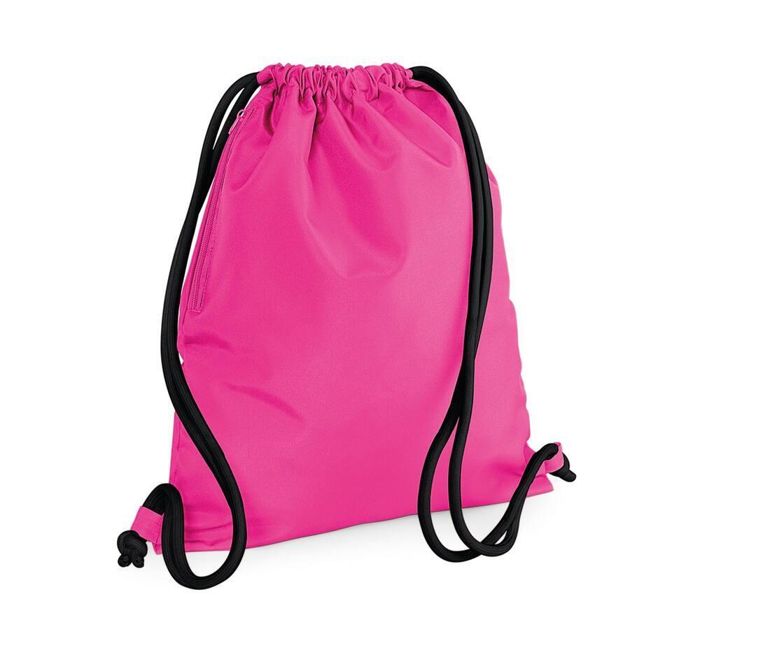 Gym tasje fuchsia/black Gymtassen bedrukken