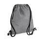 Gym tasje grey marl/black Gymtassen bedrukken