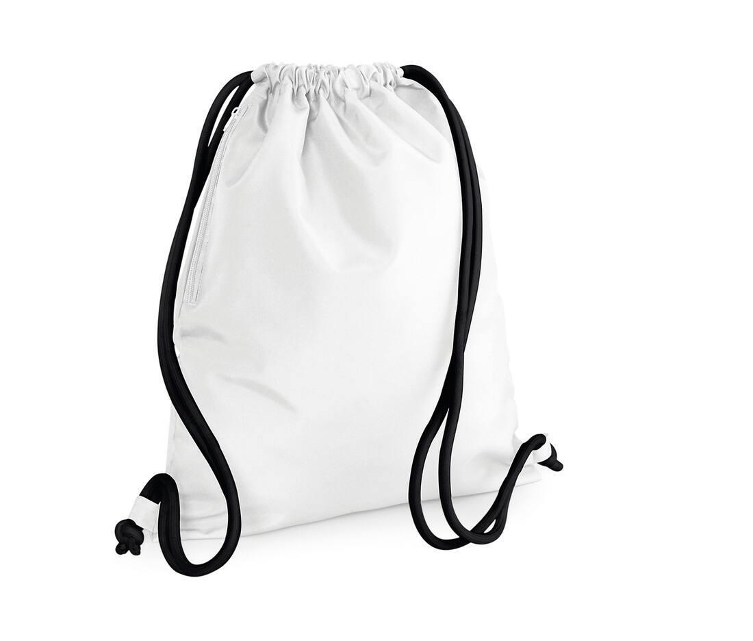 Gym tasje white/black Gymtassen bedrukken