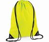 Gymtas fluorescent yellow waterafstotend bedrukbaar met leuk print