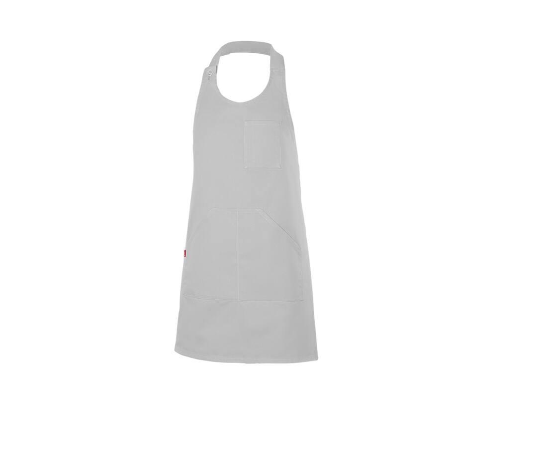 Korte Geknoopte Schort light grey  te personaliseren bedrukken
