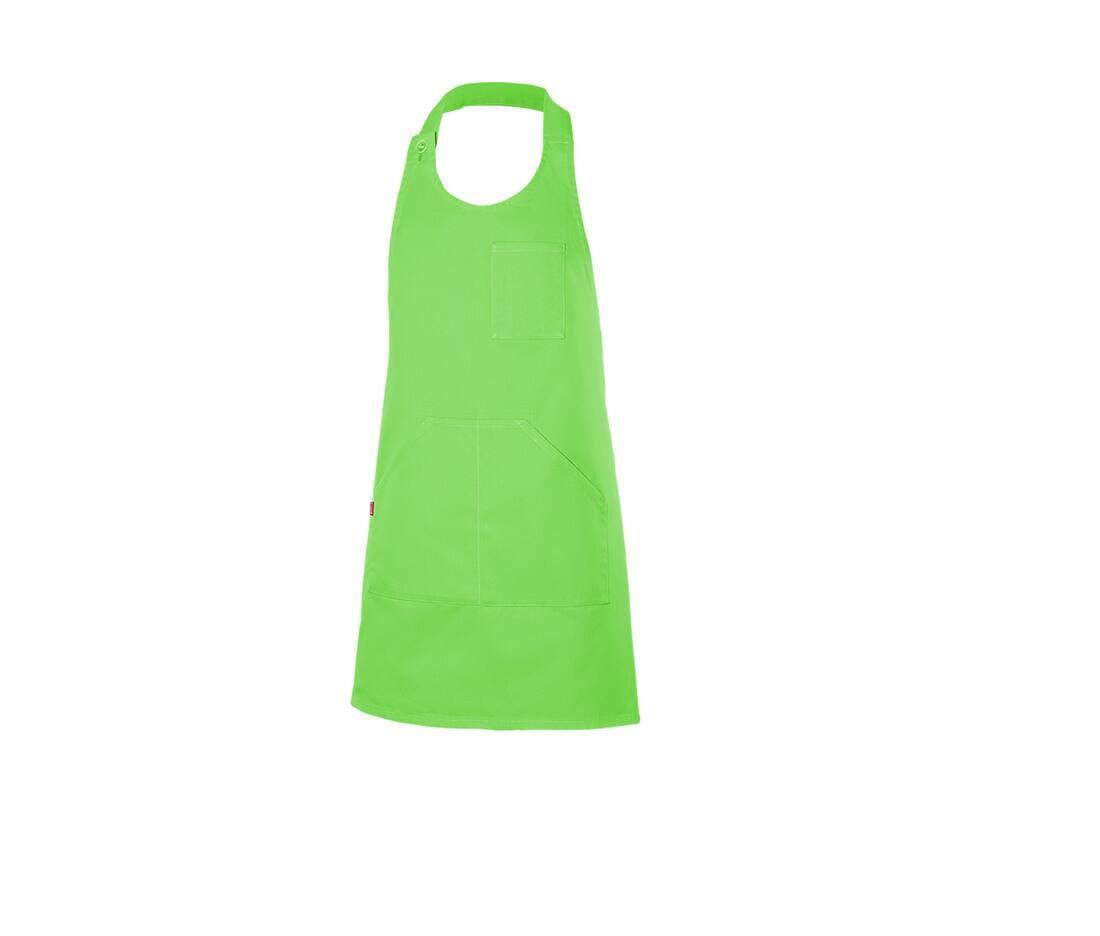 Korte Geknoopte Schort limegroen  te personaliseren bedrukken