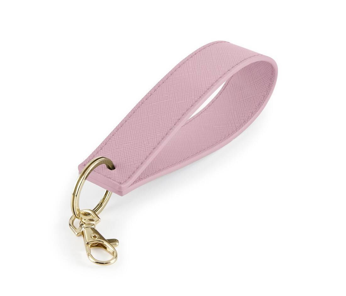 Sleutelhanger dusty pink leather look