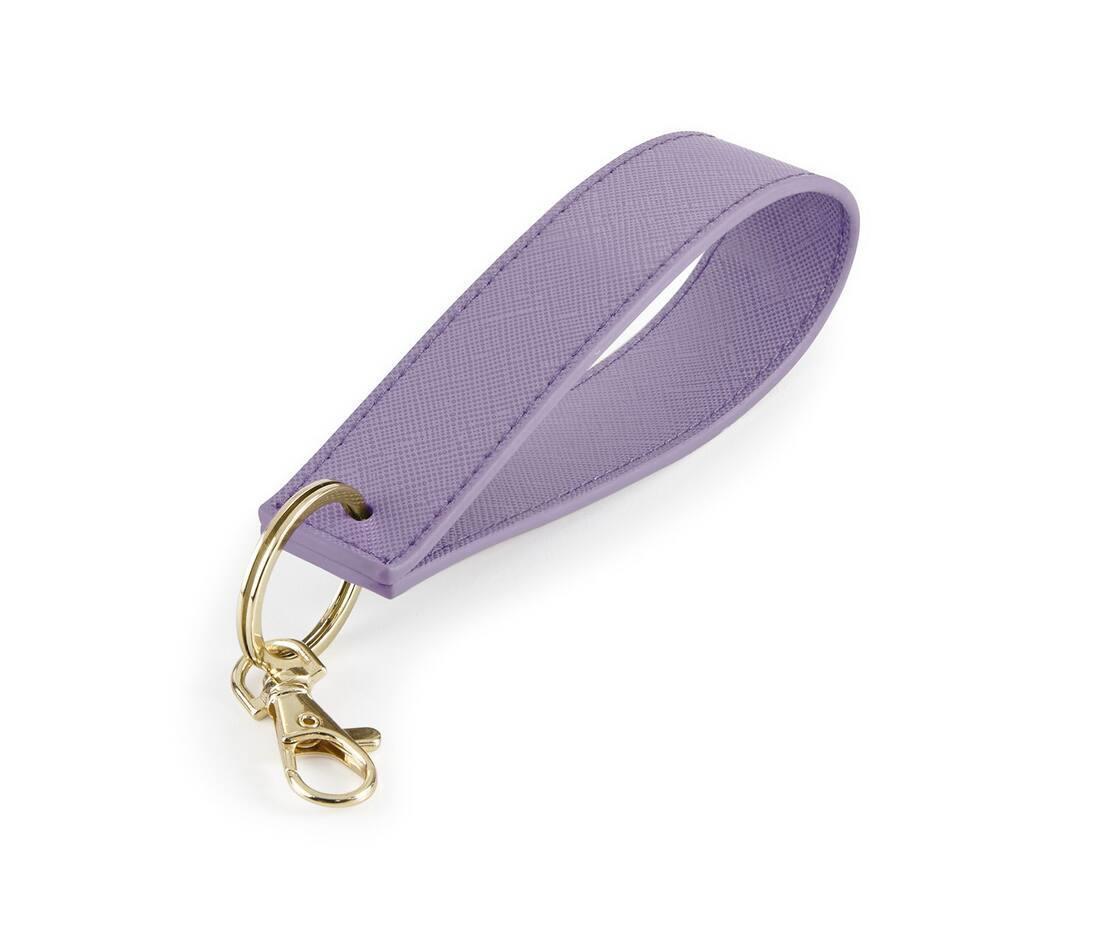 Sleutelhanger lilac leather look